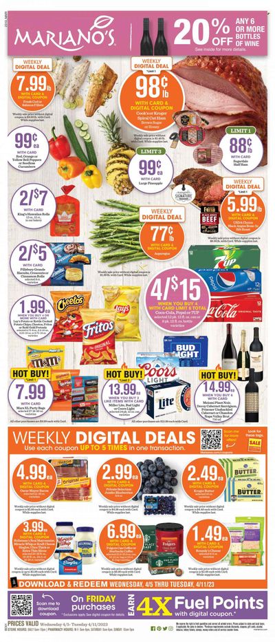 Mariano’s (IL) Weekly Ad Flyer Specials April 5 to April 11, 2023