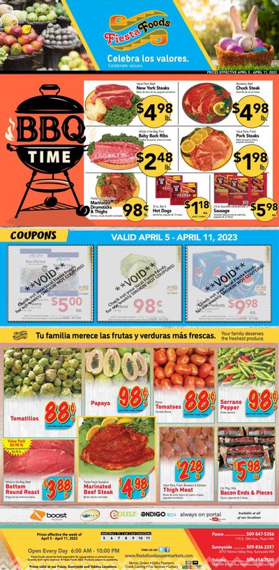 Fiesta Foods SuperMarkets (WA) Weekly Ad Flyer Specials April 5 to April 11, 2023