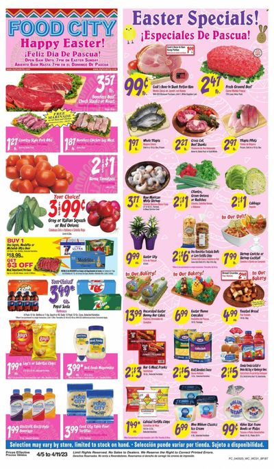 Food City (AZ) Weekly Ad Flyer Specials April 5 to April 11, 2023
