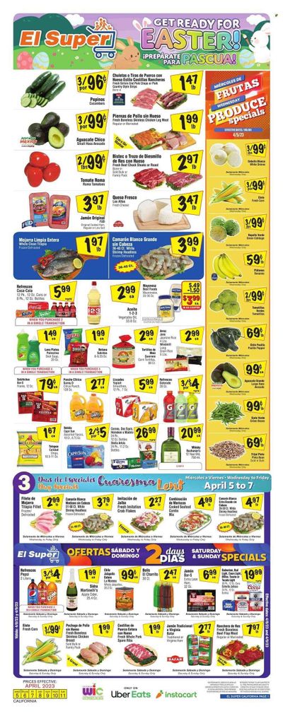 El Super (CA) Weekly Ad Flyer Specials April 5 to April 11, 2023