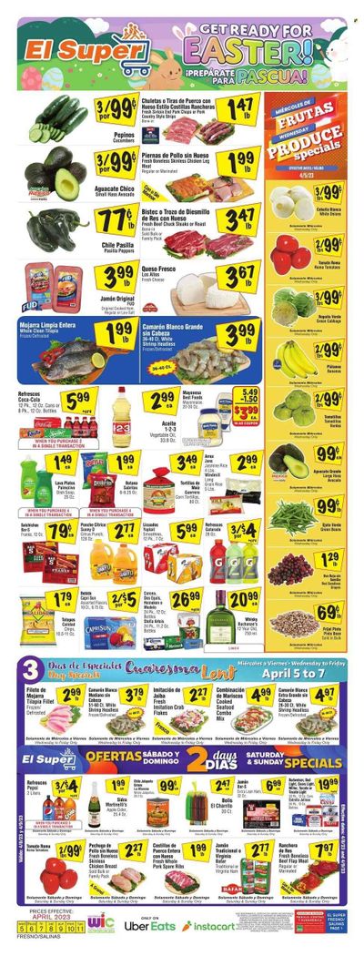 El Super (CA) Weekly Ad Flyer Specials April 5 to April 11, 2023