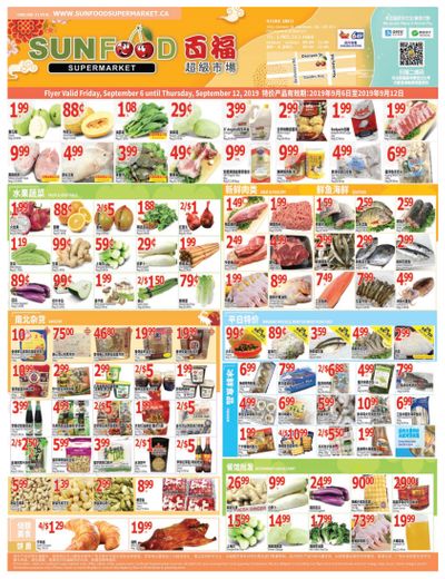 Sunfood Supermarket Flyer September 6 to 12
