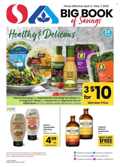 Safeway (OR, WA) Weekly Ad Flyer Specials April 3 to May 7, 2023