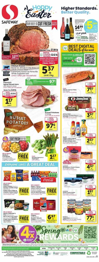 Safeway (CO) Weekly Ad Flyer Specials April 5 to April 11, 2023