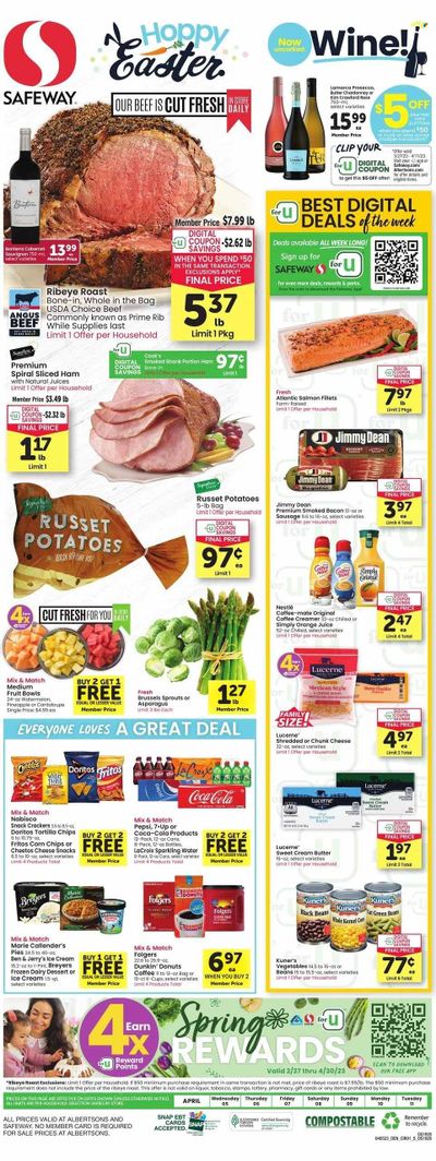 Safeway (CO) Weekly Ad Flyer Specials April 5 to April 11, 2023