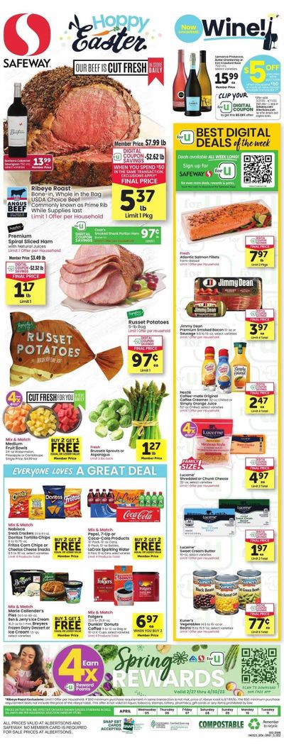 Safeway (CO) Weekly Ad Flyer Specials April 5 to April 11, 2023