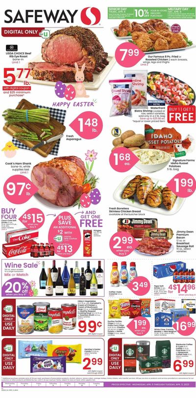 Safeway (CO) Weekly Ad Flyer Specials April 5 to April 11, 2023