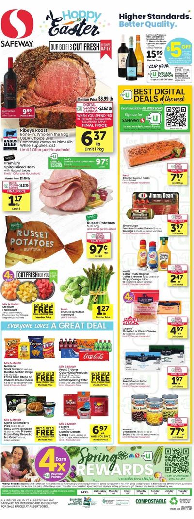 Safeway (WY) Weekly Ad Flyer Specials April 5 to April 11, 2023