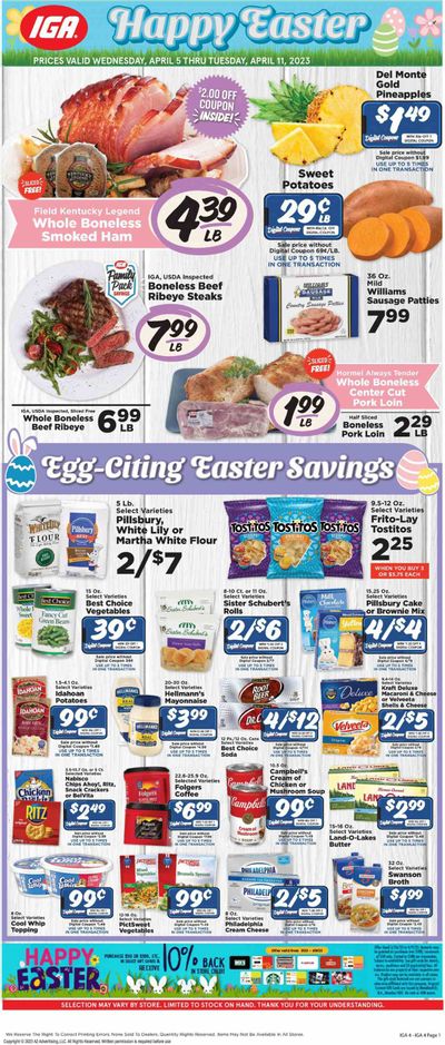 IGA (KY) Weekly Ad Flyer Specials April 5 to April 11, 2023
