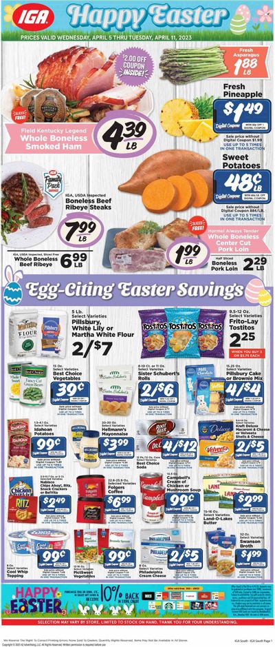 IGA (KY) Weekly Ad Flyer Specials April 5 to April 11, 2023 IGA (KY) Weekly Ad Flyer Specials April 5 to April 11, 2023