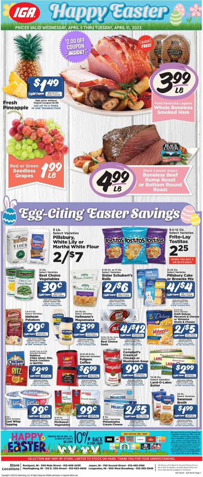 IGA (IN) Weekly Ad Flyer Specials April 5 to April 11, 2023