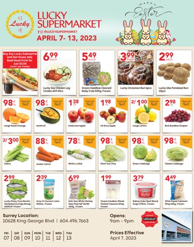 Lucky Supermarket (Surrey) Flyer April 7 to 13