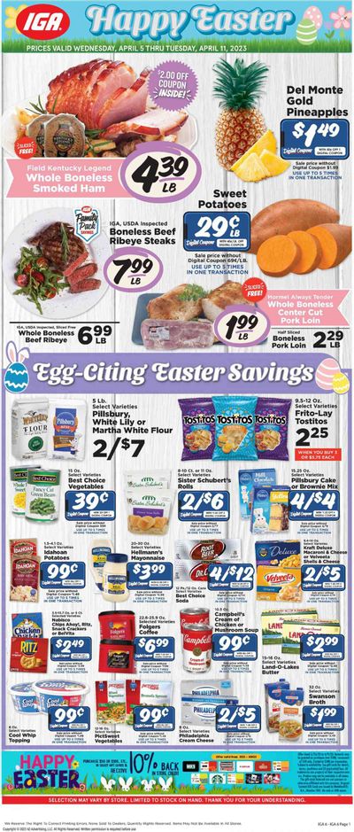 IGA (TN) Weekly Ad Flyer Specials April 5 to April 11, 2023