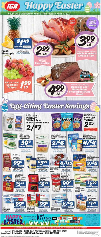 IGA (IN) Weekly Ad Flyer Specials April 5 to April 11, 2023