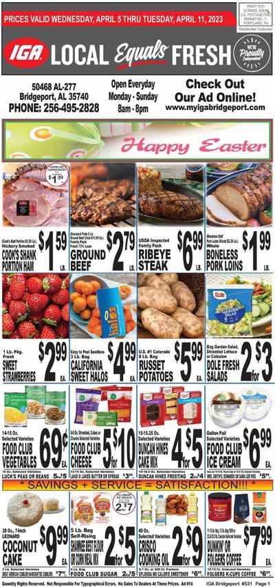 IGA (50) Weekly Ad Flyer Specials April 5 to April 11, 2023 IGA (50) Weekly Ad Flyer Specials April 5 to April 11, 2023
