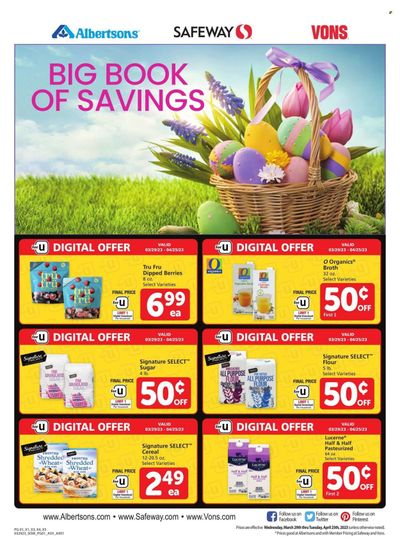 Vons (NV) Weekly Ad Flyer Specials March 29 to April 25, 2023