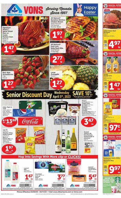 Vons (NV) Weekly Ad Flyer Specials April 5 to April 11, 2023