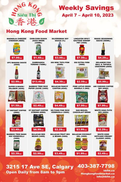 Hong Kong Food Market Flyer April 7 to 10