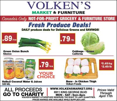 Volken's Market & Furniture Flyer April 5 to 11