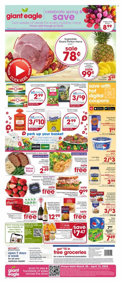 Giant Eagle (OH) Weekly Ad Flyer Specials March 30 to April 5, 2023