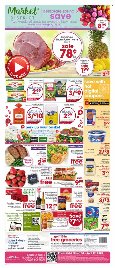 Giant Eagle (OH) Weekly Ad Flyer Specials March 30 to April 5, 2023
