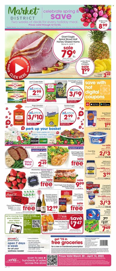 Giant Eagle (OH) Weekly Ad Flyer Specials March 30 to April 5, 2023