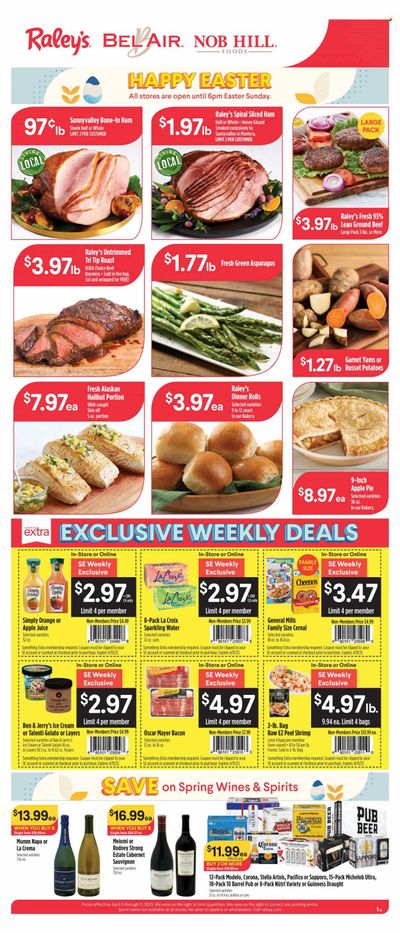 Raley's (CA, NV) Weekly Ad Flyer Specials April 5 to April 11, 2023