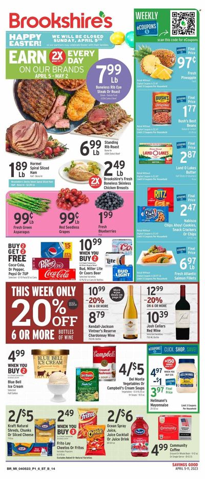 Brookshires (TX) Weekly Ad Flyer Specials April 5 to April 11, 2023