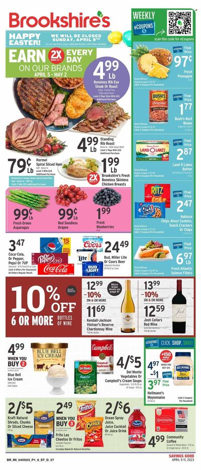 Brookshires (LA) Weekly Ad Flyer Specials April 5 to April 11, 2023