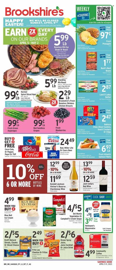 Brookshires (LA) Weekly Ad Flyer Specials April 5 to April 11, 2023