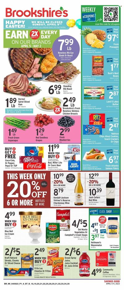 Brookshires (TX) Weekly Ad Flyer Specials April 5 to April 11, 2023