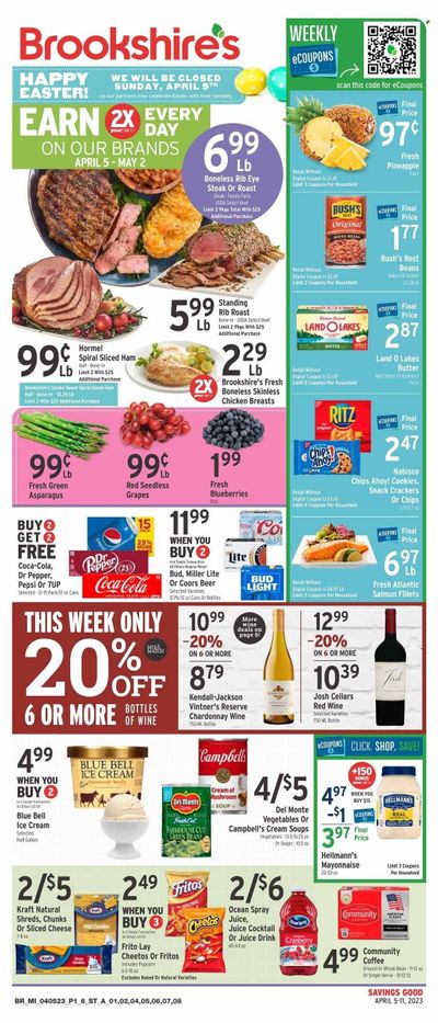 Brookshires (TX) Weekly Ad Flyer Specials April 5 to April 11, 2023