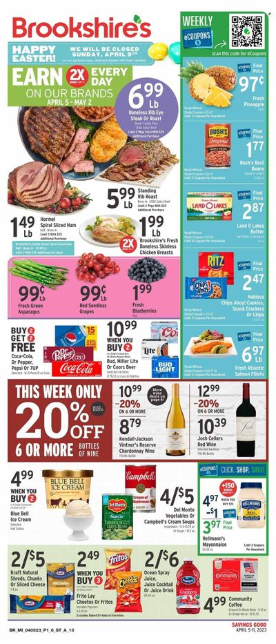 Brookshires (TX) Weekly Ad Flyer Specials April 5 to April 11, 2023