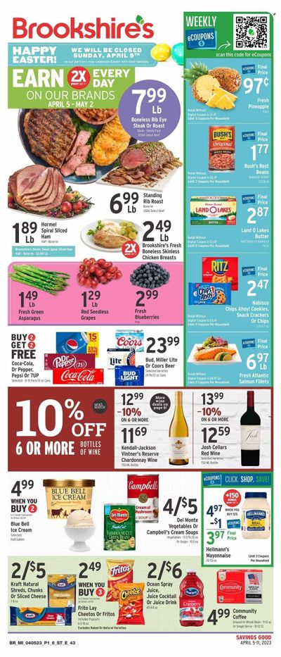 Brookshires (LA) Weekly Ad Flyer Specials April 5 to April 11, 2023