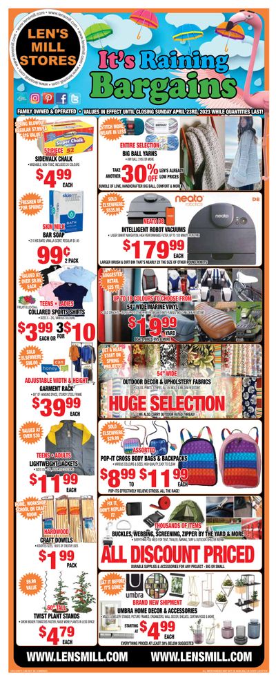 Len's Mill Stores Flyer April 10 to 23