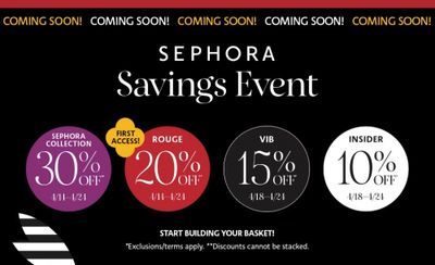 Sephora Insider Sale 2023 Savings Event Coming Soon! Save 30% OFF Sephora Collection + 20% OFF Rouge + More