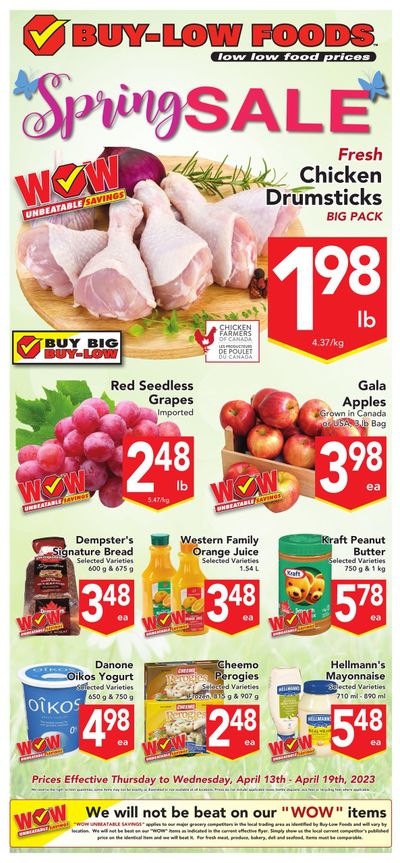 Buy-Low Foods Flyer April 13 to 19