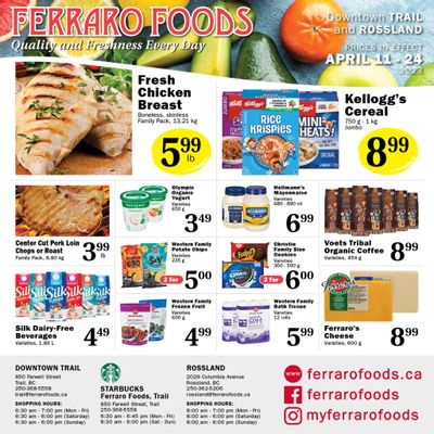 Ferraro Foods Flyer April 11 to 24