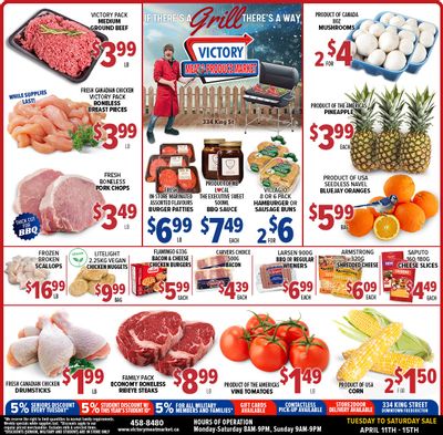Victory Meat Market Flyer April 11 to 15