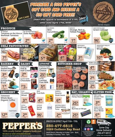 Pepper's Foods Flyer April 11 to 17