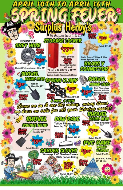 Surplus Herby's Flyer April 10 to 16