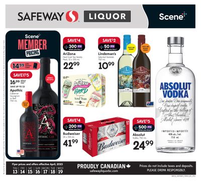 Safeway (BC) Liquor Flyer April 13 to 19