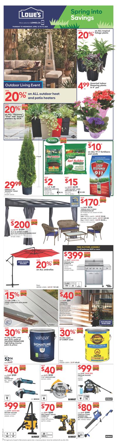 Lowe's (ON) Flyer April 13 to 19