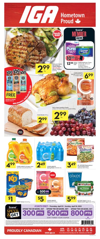 IGA (West) Flyer April 13 to 19