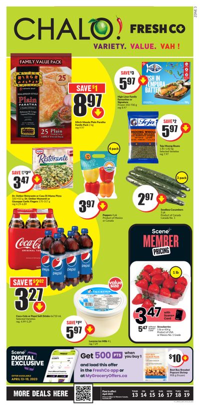 Chalo! FreshCo (West) Flyer April 13 to 19