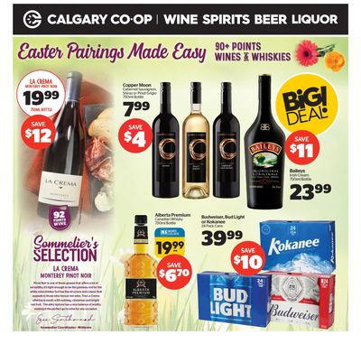 Calgary Co-op Liquor Flyer April 13 to 19