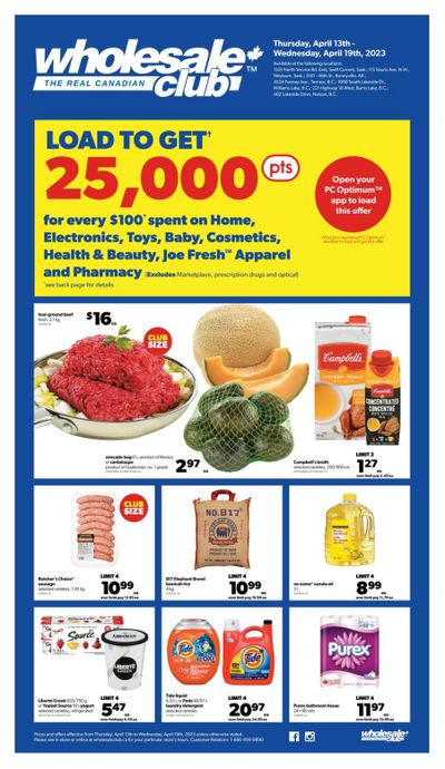 Real Canadian Wholesale Club Flyer April 13 to 19