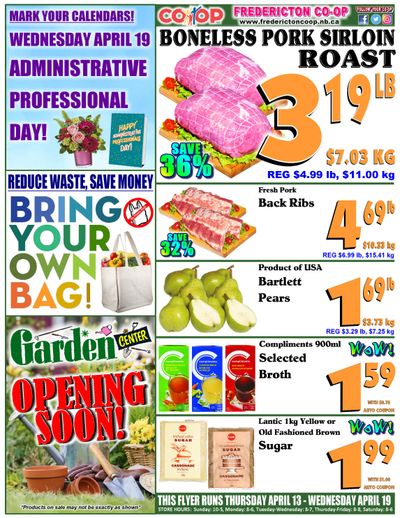 Fredericton Co-op Flyer April 13 to 19