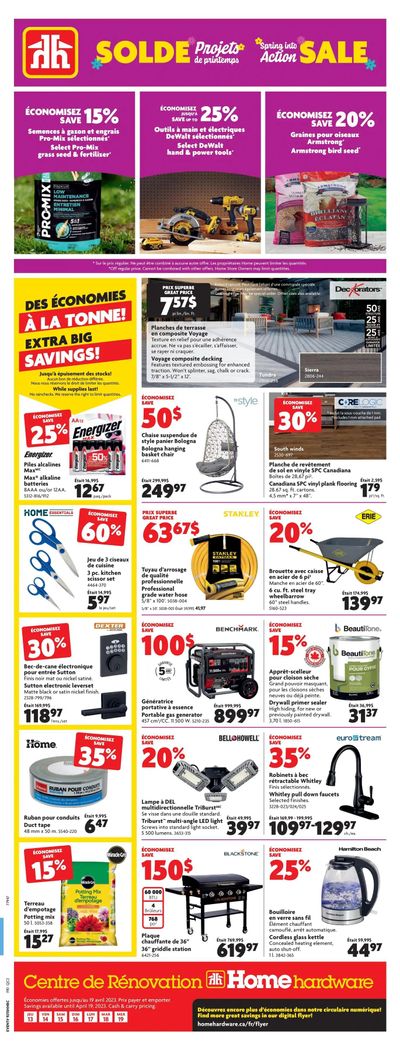 Home Hardware Building Centre (QC) Flyer April 13 to 19