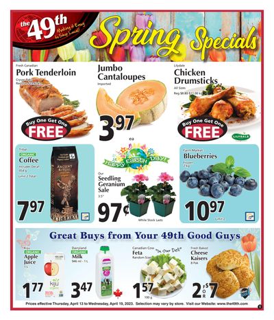 The 49th Parallel Grocery Flyer April 13 to 19